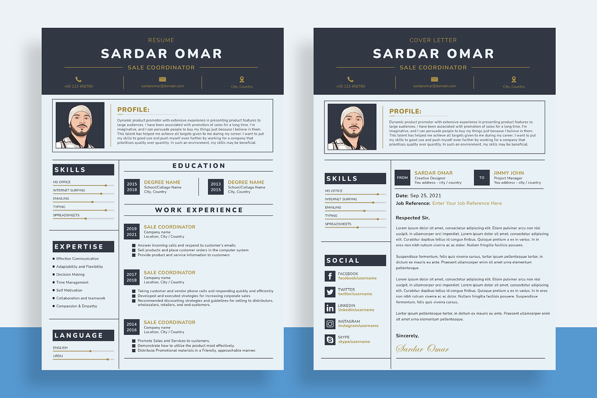 Editable Resume/CV Template