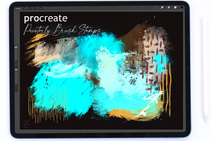 105 Procreate Painterly Brush Stamps