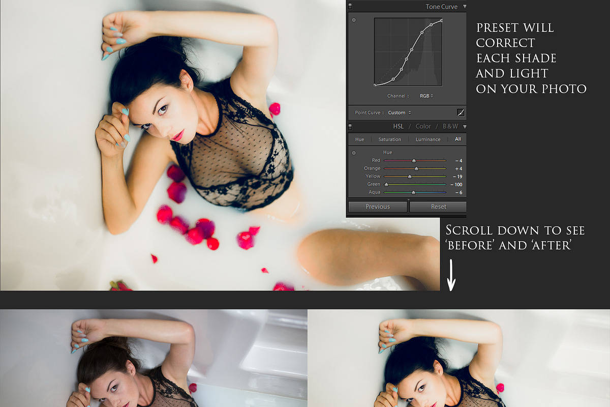 Queens in Baths - 23 Lr presets, an Action Add-On by Graphics, Presets, Photos (Photo 3 of 24)