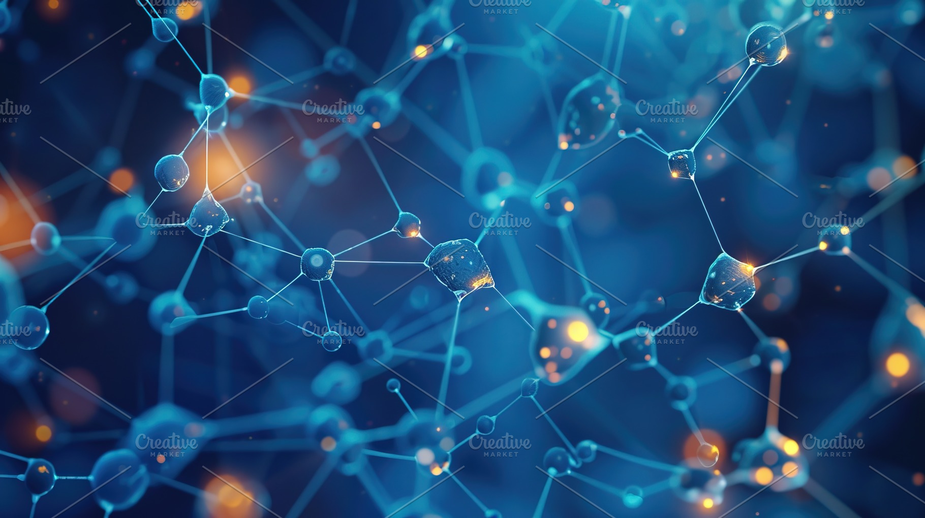 Abstract Molecular Network Background, a Health & Medical Photo by Ales Munt