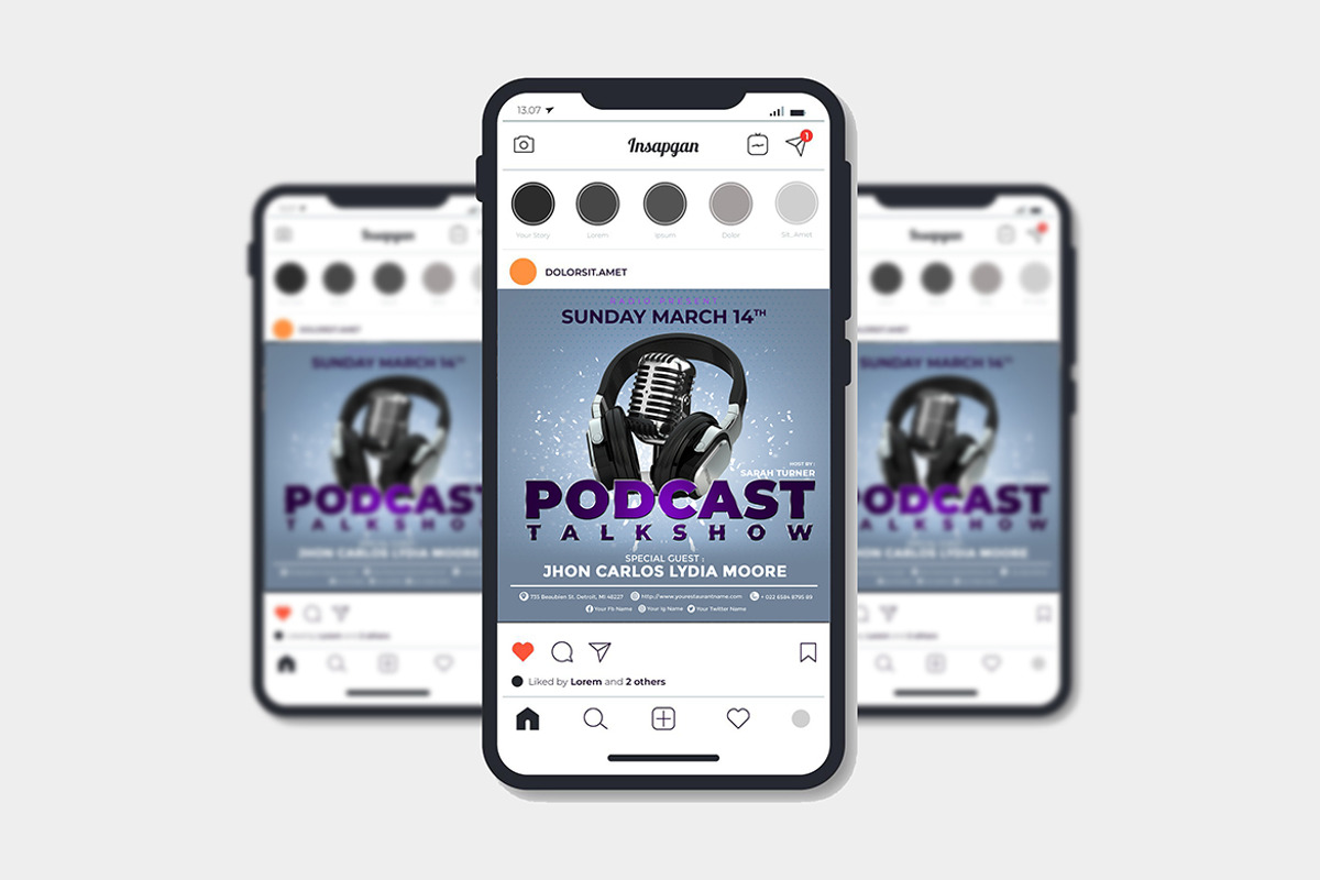 Podcast Poster, a Flyer Template by imadeDesign (Photo 1 of 3)