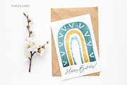 Watercolor Boho Rainbows Set, an Object Graphic by OrangePeafowlArt (Thumbnail 7 of 16)