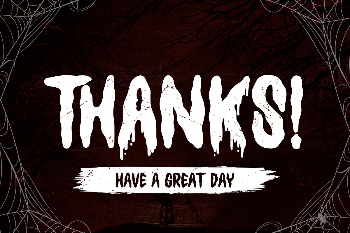 Ghoulies - Horror Display Font, a Sans Serif Font by Alpaprana (Photo 11 of 11)