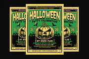 Halloween Party Flyer Retro, a Flyer Template by Muhamad Iqbal hidayat (Thumbnail 1 of 4)