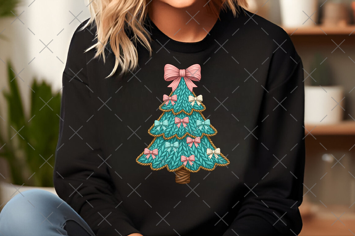 Coquette Crochet Yarn Christmas Tree, an Illustration by Craft Nest (Photo 3 of 6)