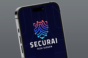 Modern AI Security Shield Logo, a Branding & Logo Template by Design_Planet (Thumbnail 3 of 4)