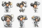 Birthday balloon clipart, an Illustration by CreationArt (Thumbnail 2 of 5)