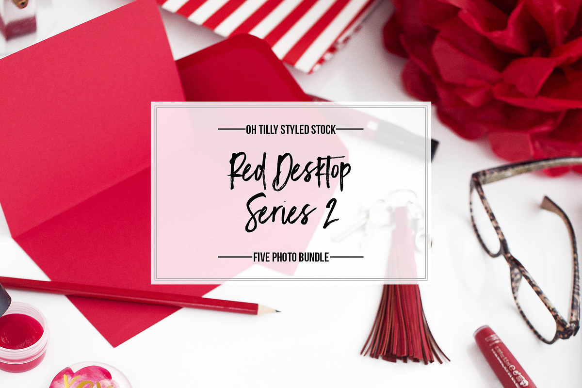 Red Desktop Photo Bundle Series 2, a Business Photo by OhTilly (Photo 1 of 5)
