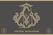 AB Monogram BA Monogram, an Illustration by Shuler Studio (Thumbnail 1 of 6)