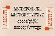 Marthy - Psychedelic Retro Display, a Font by HipFonts (Thumbnail 2 of 9)