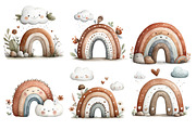 Boho Rainbow clipart, an Illustration by Designworld (Thumbnail 3 of 5)