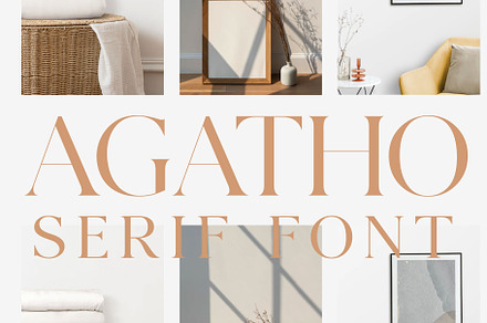 Agatho Serif Font, a Serif Font by Andfonts