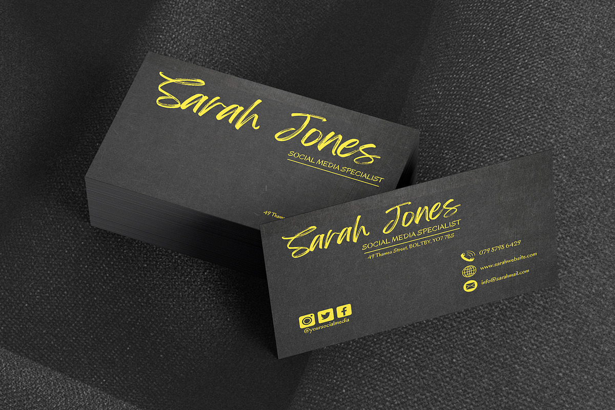 Business Card Template, a Business Card Template by FakhiiDesigns (Photo 3 of 5)