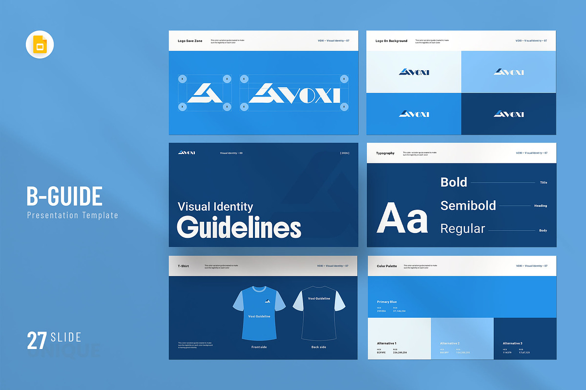 Visual Identity Guideline, a Presentation Template by KreateTribe