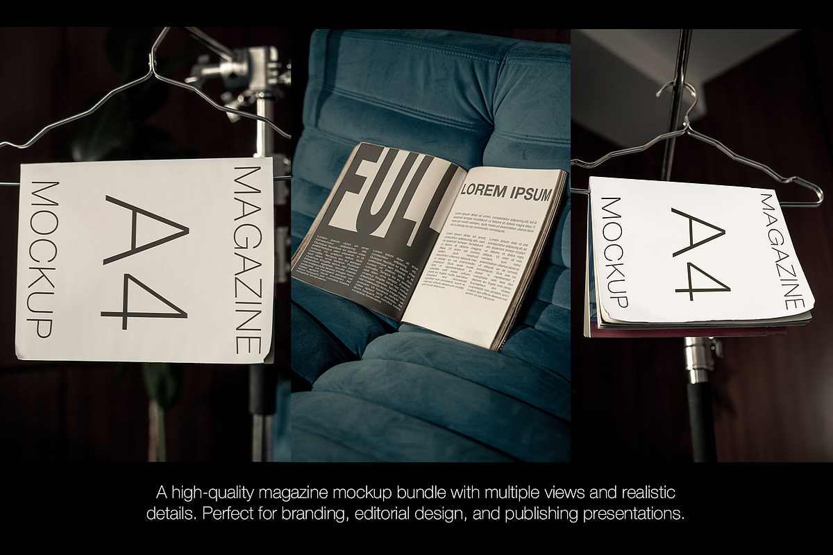 Magazine Mockup Bundle (5 PSD), a Books & Magazine Mockup by Mocktopia (Photo 2 of 10)