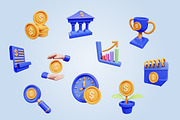 Business 3D Icons Set, an Object 3D Model by Kmg Design (Thumbnail 2 of 2)