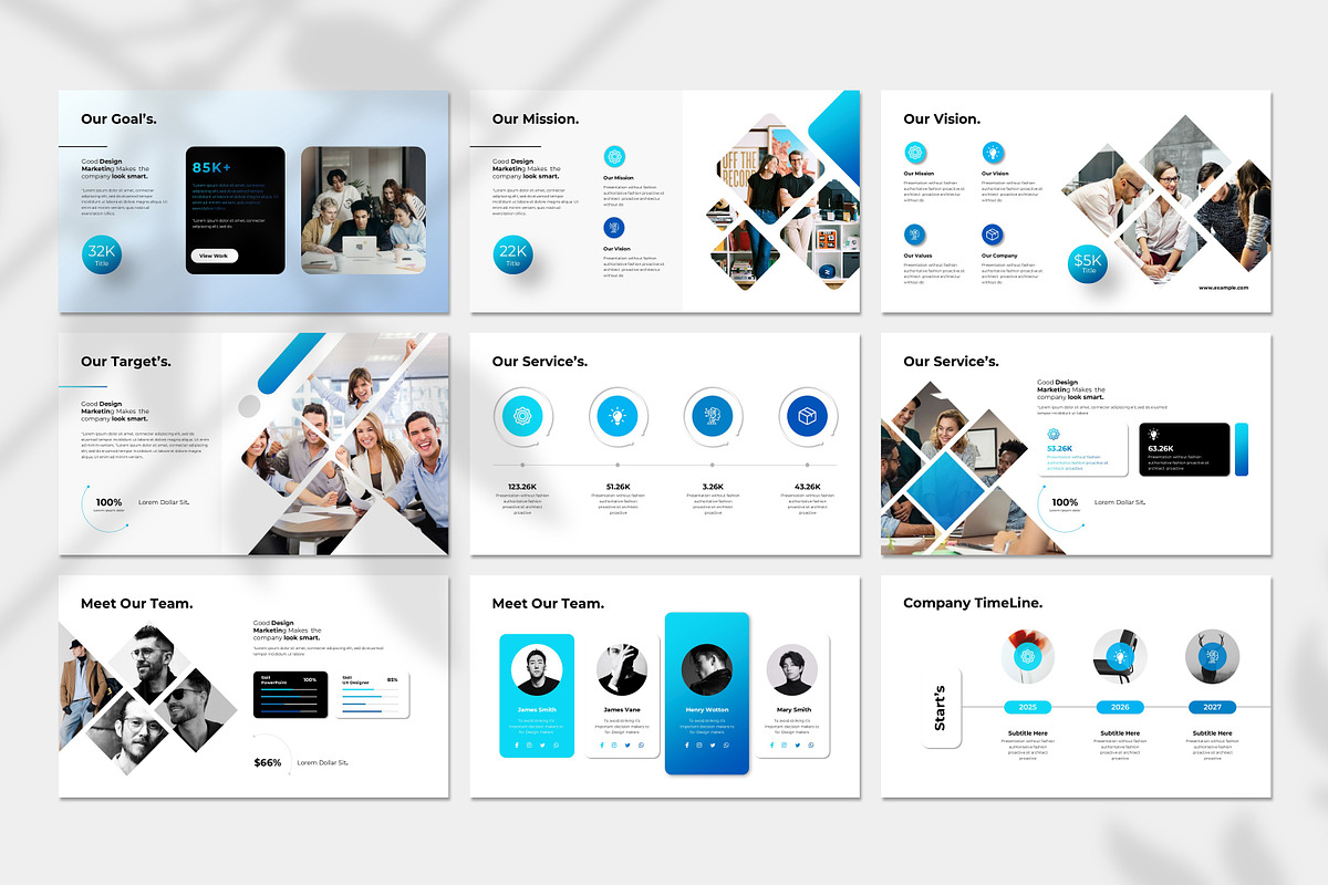 Business Project PowerPoint Template, a Presentation Template by Typetheme (Photo 4 of 6)