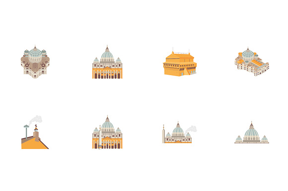 Sistine Chapel Illustration Set preview 2