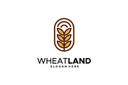 Set of Grain wheat field logo, a Branding & Logo Template by Lucky Creative (Thumbnail 5 of 5)