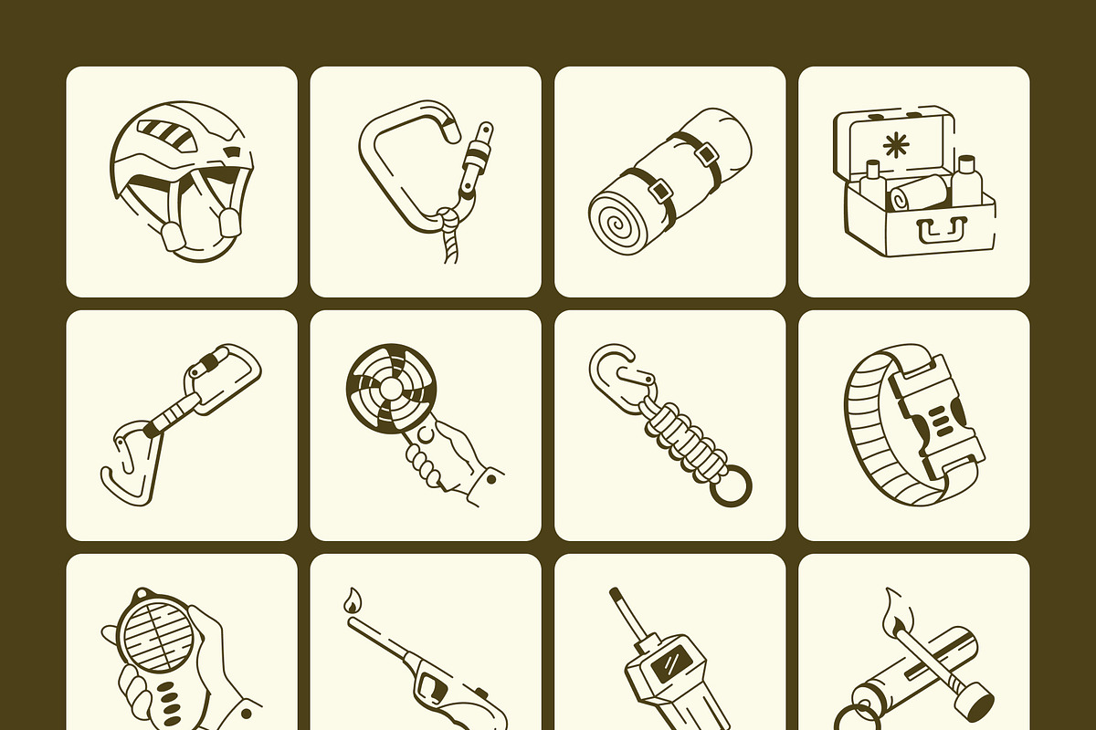 Adventure Drawing Art Set, an Outline Icon by Vectors Market (Photo 7 of 8)