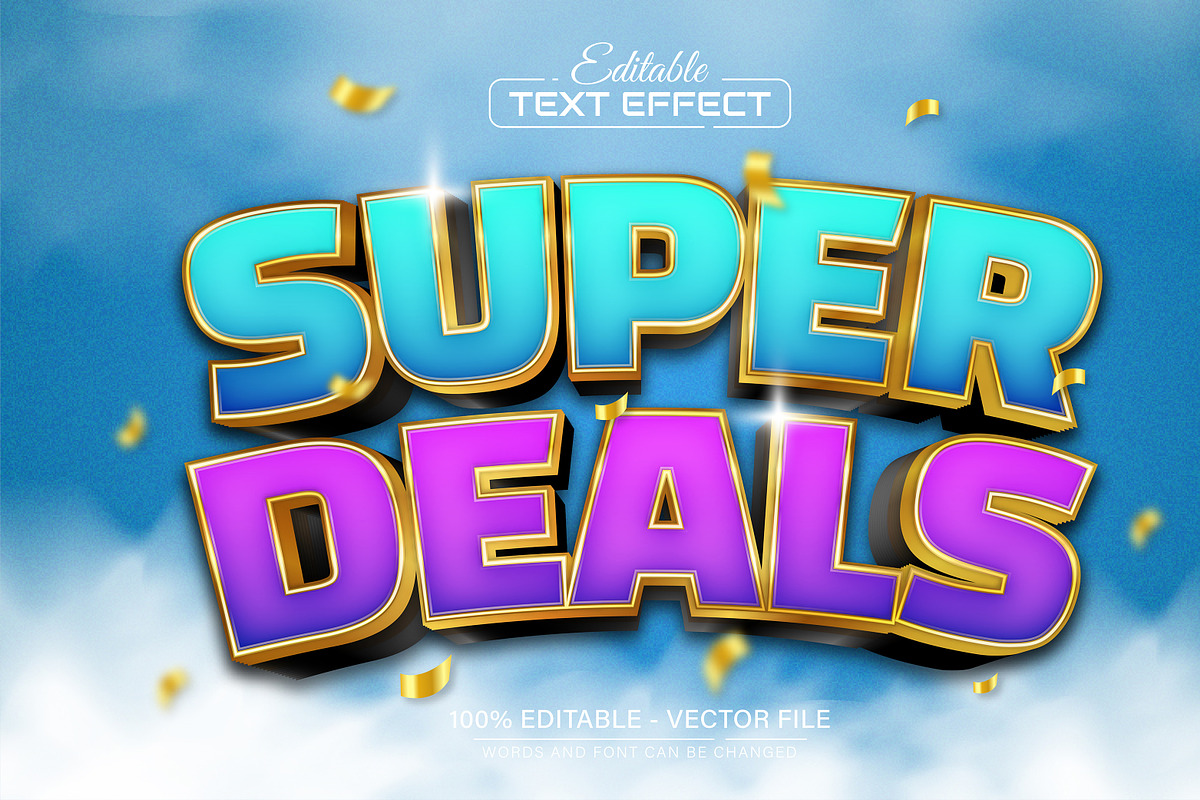3D Text Effects Collection Vol 40, a Graphic by Aglonemadesign (Photo 5 of 9)