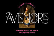 Avencore - Display Serif Font, a Serif Font by RockboyStd (Thumbnail 1 of 12)