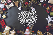 Merry Christmas 9 Lettering, a Texture Illustration by Davihero (Thumbnail 4 of 11)