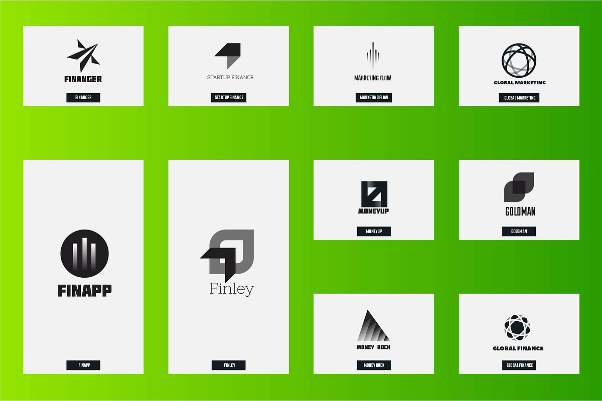 Finance & Marketing logo, a Branding & Logo Template by airunreal (Photo 4 of 7)