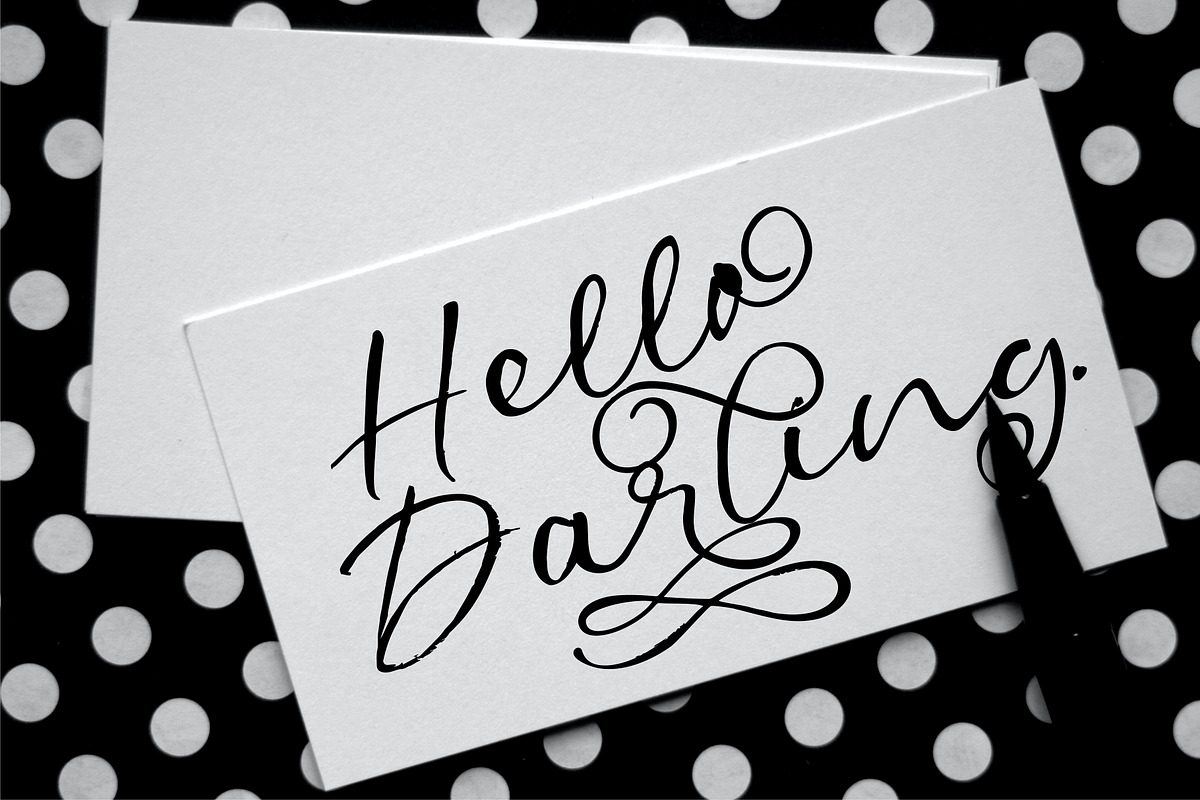 Autentic Brush, a Script Font by HRDR (Photo 3 of 15)