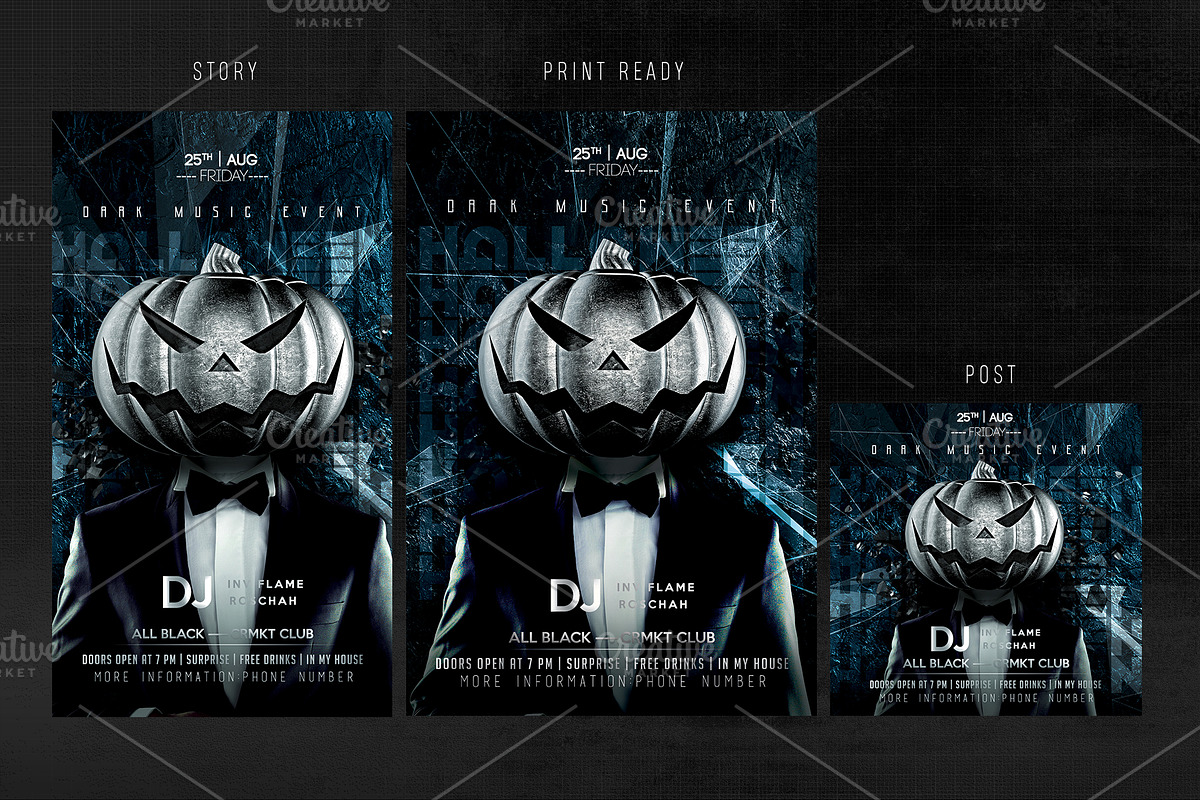 Halloween Template, a Flyer Template by Basez Flyers (Photo 2 of 3)