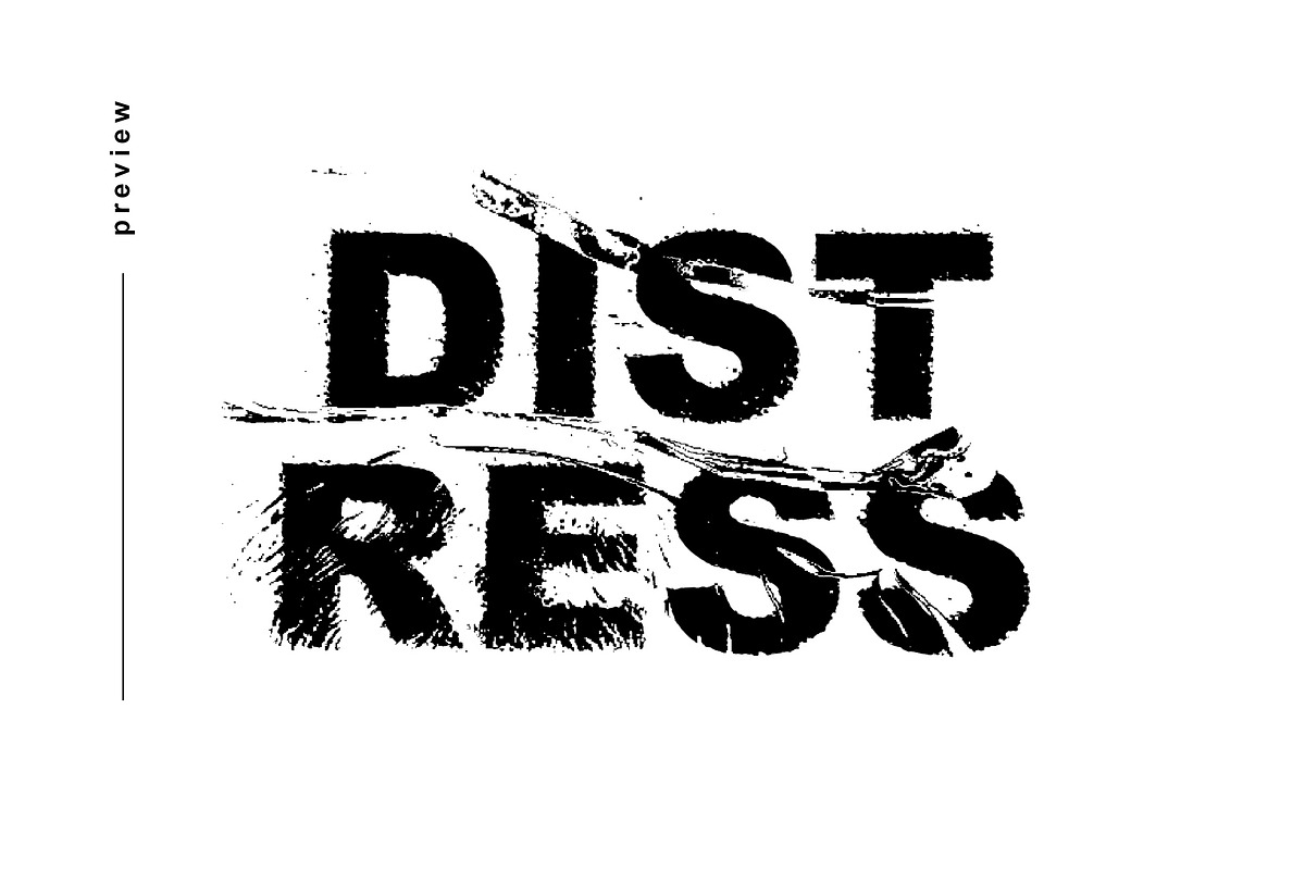 Distress Damage Text Effect Template, a Layer Style Add-On by freeject.net