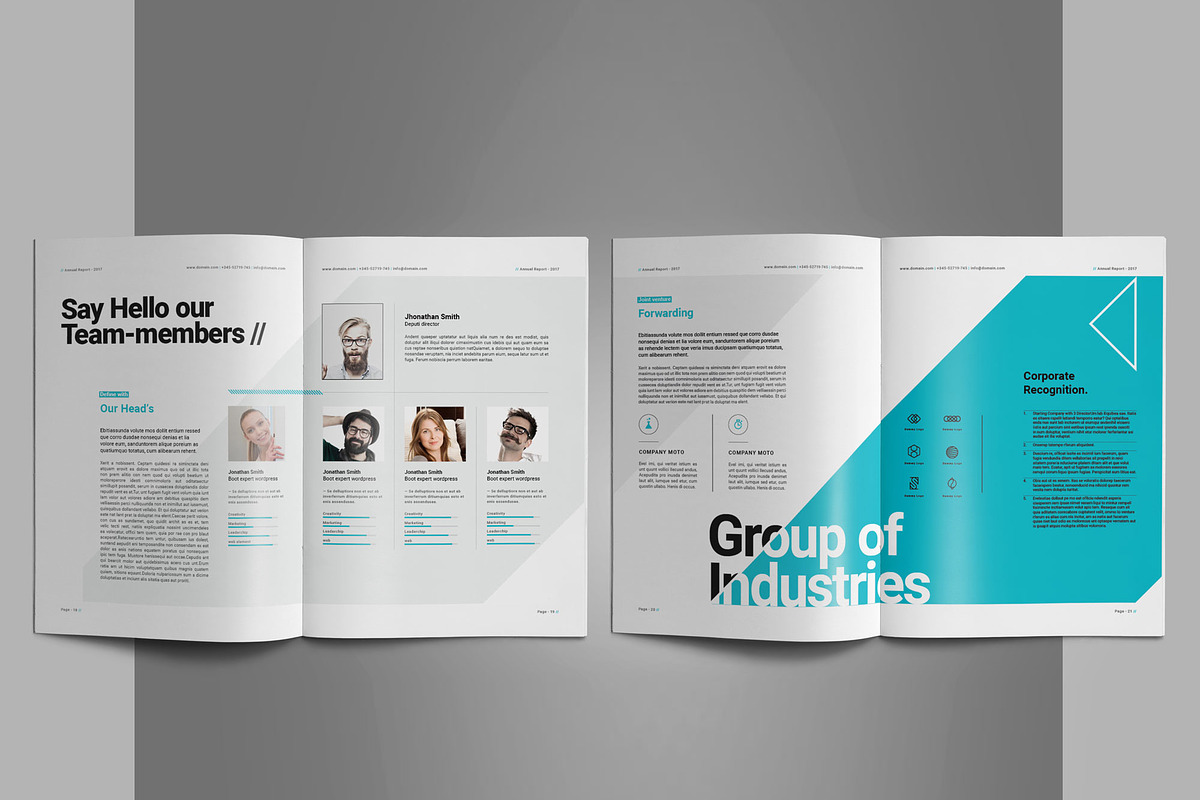 Annual Report Template, a Brochure Template by Elite_Standard (Photo 9 of 14)