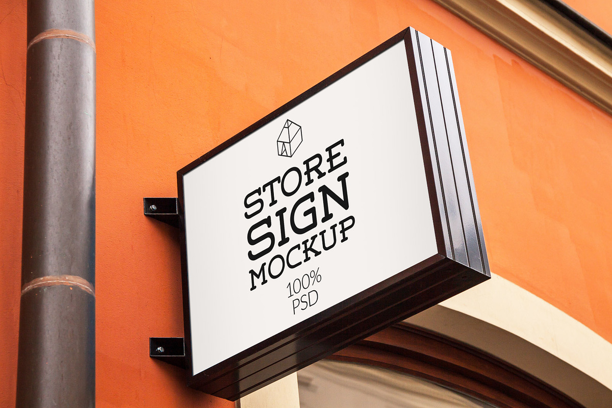 Store Signs Mock-ups 4, a Mockup by Graphic Shelter
