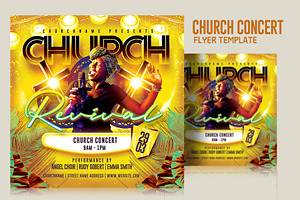 Church Concert Flyer Template, a Flyer Template by Satgur Graphic Design