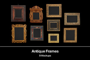 Antique Frames | 9 Mockups