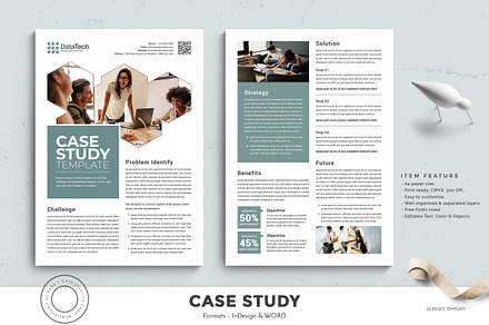 Case Study Template, a Print Template by TelaTemplates