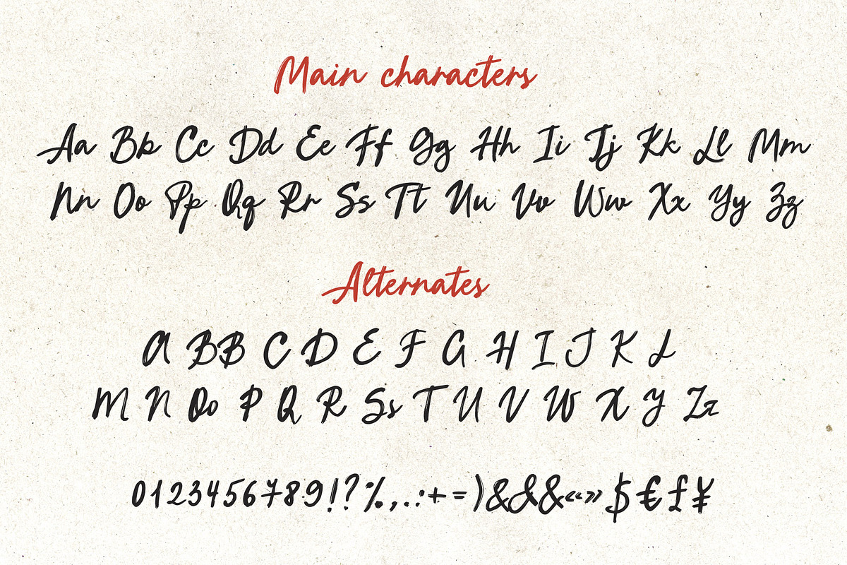 Bold script font brush Breakfast in, a Script Font by TD fonts (Photo 8 of 12)