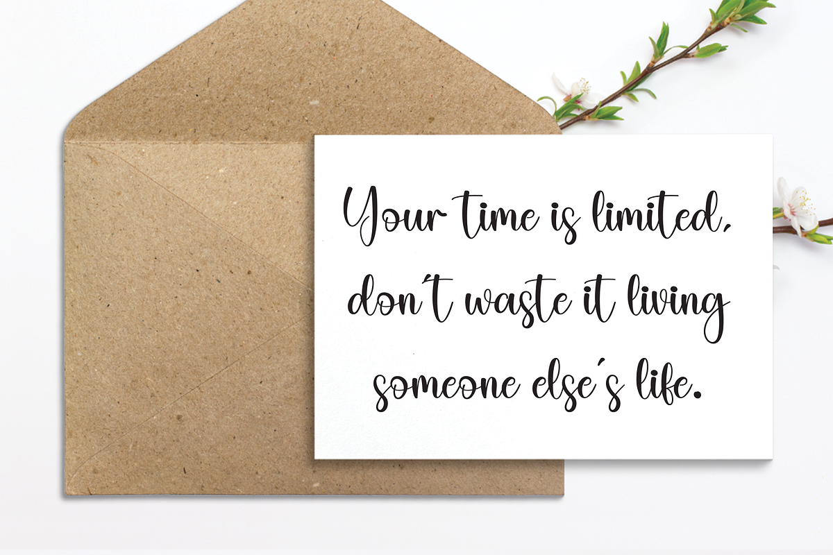 Sunflower | Script Font, a Handwritten Font by Scratchones (Photo 4 of 8)