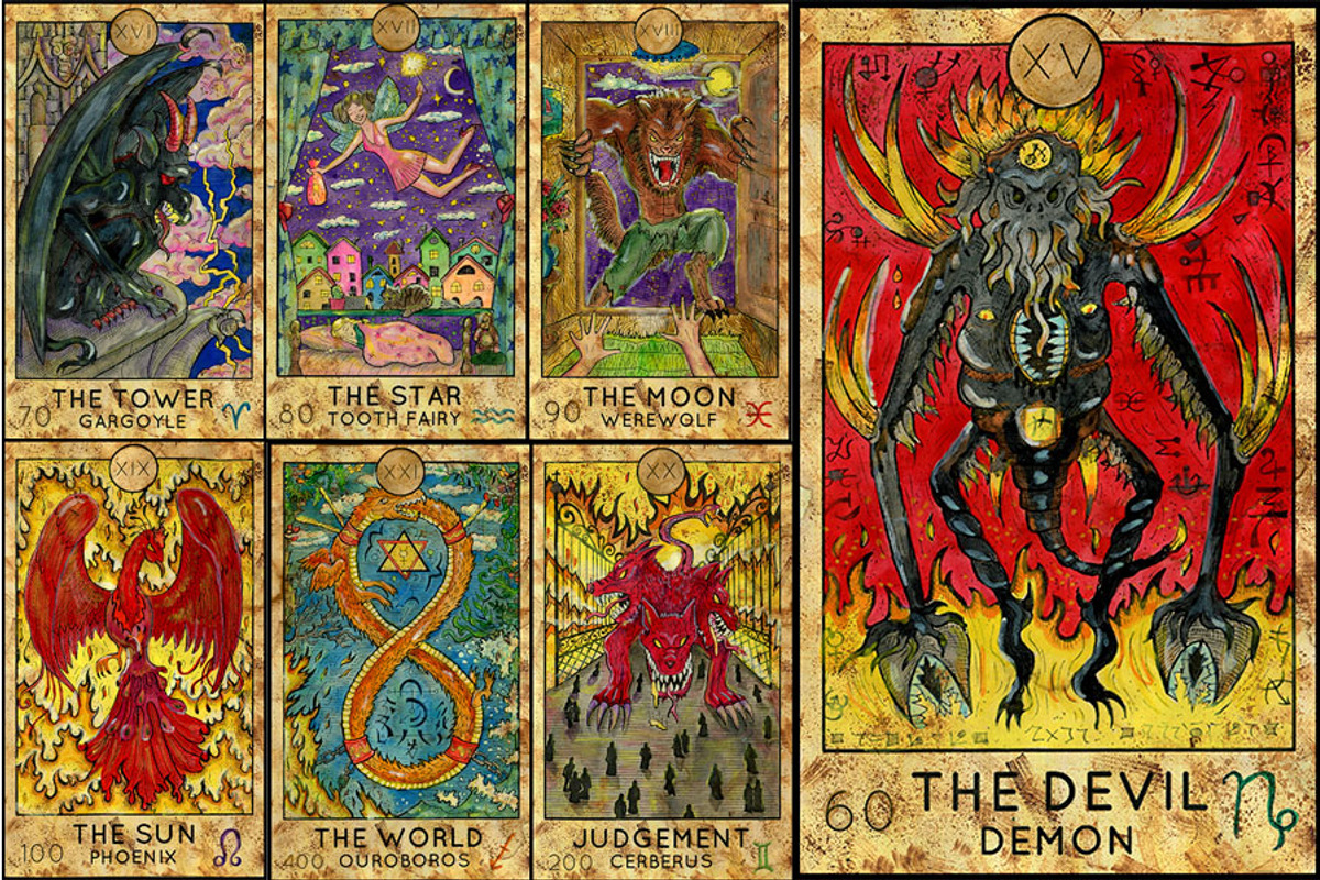 一名様のみ❤️Mythical Creatures Tarot 一名様のみ❤️Mythical Creatures Tarot Purple Moon - The