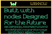 Virtual Graphic font, a Font by weknow (Thumbnail 5 of 8)