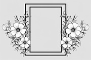 Elegant Floral Frame Bundle, an Illustration by Creativeshirt (Thumbnail 9 of 9)
