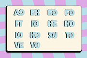 Bliss Bloom Bubbly Cute Typeface, a Sans Serif Font by Casloop Studio (Thumbnail 5 of 9)