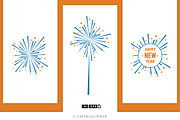Sparklers Graphic Vector, an Illustration by theBrandLab.io (Thumbnail 2 of 5)