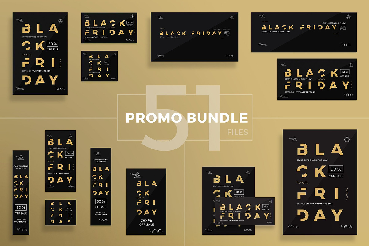 Black Friday Template Bundle Sale, a Marketing Template by Amber Graphics (Photo 4 of 11)