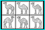 Stained Glass Camel Coloring Pages, an Object Illustration by protabsorkar11 (Thumbnail 4 of 6)