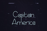 Captain America Modern Display, a Symbol Font by infernostudio3 (Thumbnail 1 of 10)