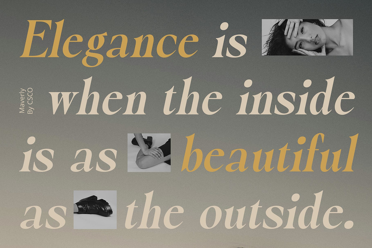 Maverly – Serif Typeface, a Serif Font by Craft Supply Co. (Photo 4 of 8)
