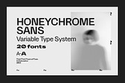 HONEYCHROME - VARIABLE TYPE SYSTEM, a Sans Serif Font by Tropical Type (Thumbnail 1 of 14)