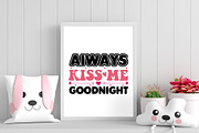 always kiss me goodnight, a Graphic by minmicro (Thumbnail 1 of 5)