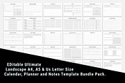 Portrait & Landscape Ultimate Plan, a Stationery Template by MNT-Creator (Thumbnail 6 of 7)